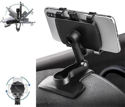 MODERNEHUB Car Mobile Holder for Clip, Dashboard, Steering(Black)