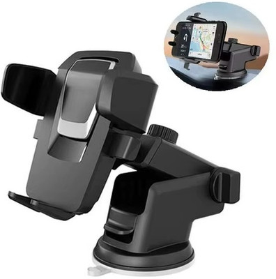 BITWEAVE Car Mobile Holder for Dashboard, Windshield, Anti-slip(Black)