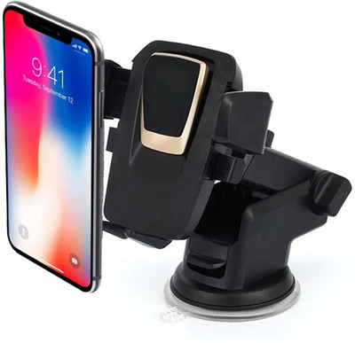 BITWEAVE Car Mobile Holder for Dashboard, Windshield, Anti-slip(Black)