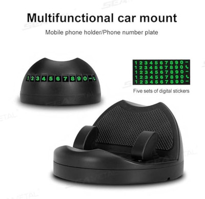 CIHROX Car Mobile Holder for Dashboard(Black)