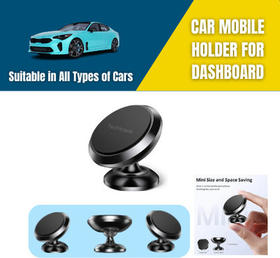 TechTrave Car Mobile Holder for Dashboard(Black)