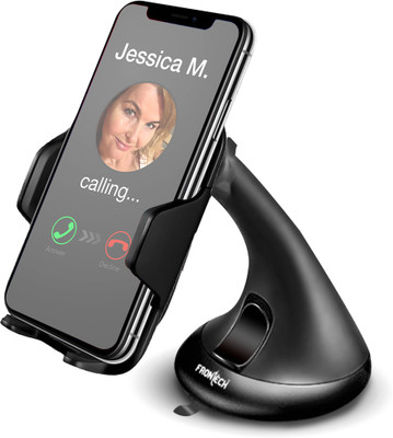 Frontech Car Mobile Holder for Dashboard, Windshield(Black)