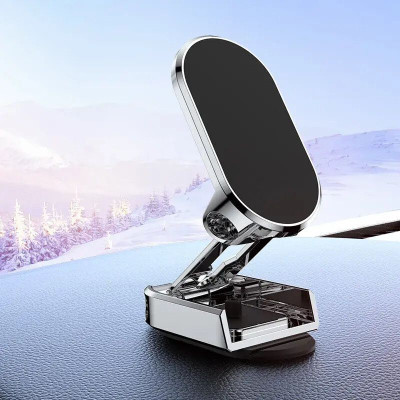 aavomaa Car Mobile Holder for Dashboard, Magnetic(Silver)