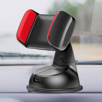 CapitalCar Car Mobile Holder for Dashboard, Windshield, Anti-slip(Red)