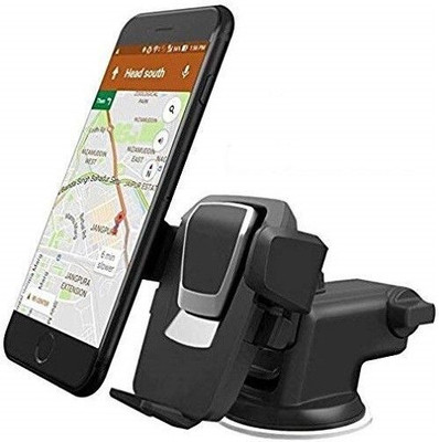 aavomaa Car Mobile Holder for Dashboard, Anti-slip, Clip, Windshield(Metal Black)