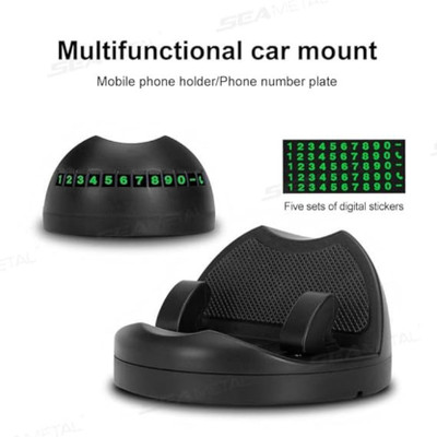 CIHROX Car Mobile Holder for Dashboard(Black)