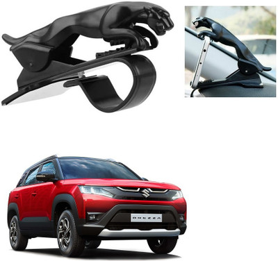SPREADX Car Mobile Holder for Dashboard, Clip(Black, Jaguar, Brezza 2022)