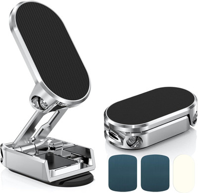 RHONNIUM Car Mobile Holder for Dashboard, Magnetic(Silver)