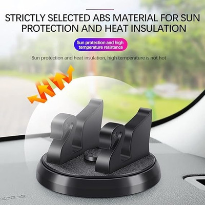 ESCODEVELOPER Car Mobile Holder for Dashboard, Anti-slip(Black)