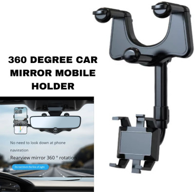 imad Car Mobile Holder for Dashboard, Windshield(Black)