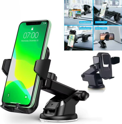 BITWEAVE Car Mobile Holder for Dashboard, Windshield, Anti-slip(Black)