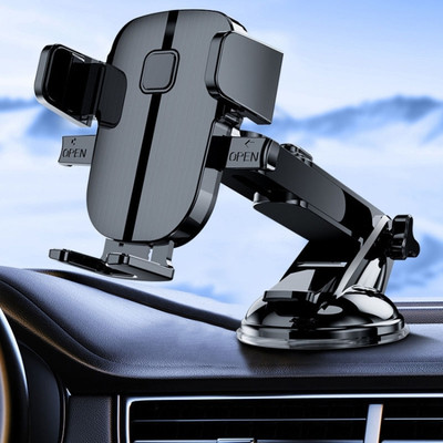 TECHGEAR Car Mobile Holder for Dashboard, Windshield, Anti-slip(Black)