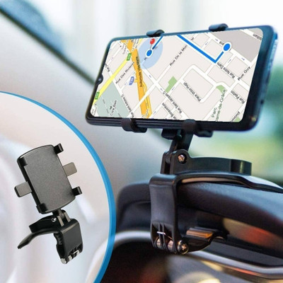 ESCODEVELOPER Car Mobile Holder for Clip, Dashboard, Steering(Car Phone Holder Universal GPS Navigation Dashboard Mobile Clip)