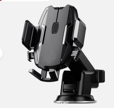 TECHGEAR Car Mobile Holder for Dashboard, Windshield(Black)