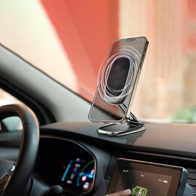 Spotview Car Mobile Holder for Dashboard, Magnetic, Anti-slip(Black)