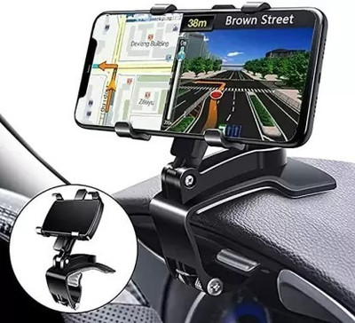 ESCODEVELOPER Car Mobile Holder for Clip, Dashboard, Steering(Car Phone Holder Universal GPS Navigation Dashboard Mobile Clip)