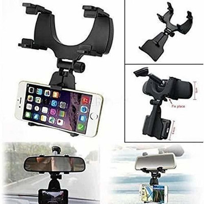 aavomaa Car Mobile Holder for Dashboard, Windshield, Anti-slip(Black)