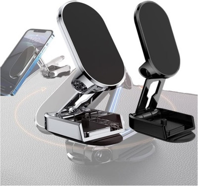 RHONNIUM Car Mobile Holder for Dashboard, Magnetic(Black, Silver)