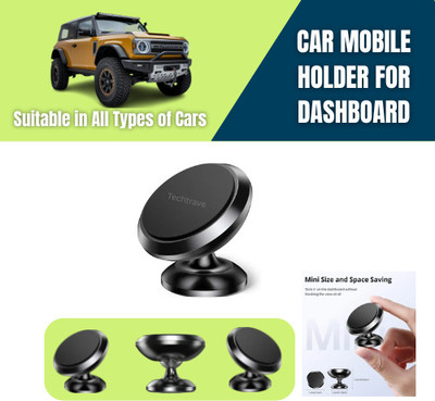 TechTrave Car Mobile Holder for Dashboard(Black)
