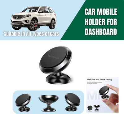 TechTrave Car Mobile Holder for Dashboard(Black)