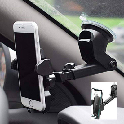 WLEWORLDLOOKENTERPRISES Car Mobile Holder for Dashboard, Windshield(Black)