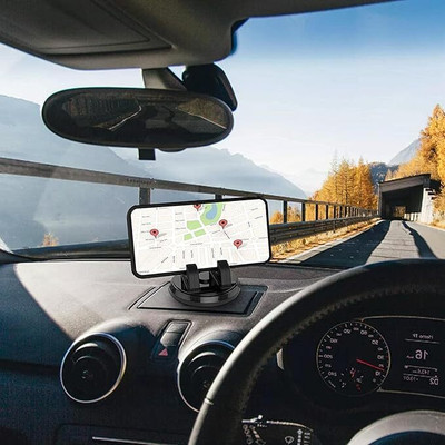 MUDTALE Car Mobile Holder for Dashboard(Black)
