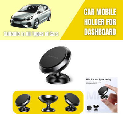 TechTrave Car Mobile Holder for Dashboard(Black)