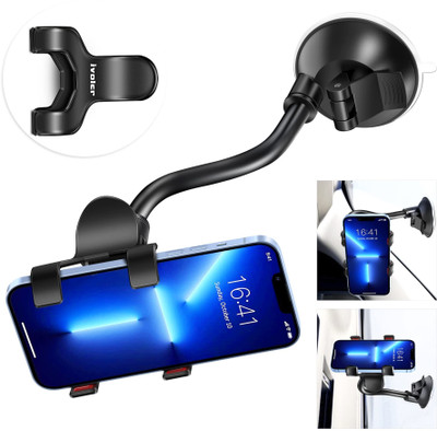 Trifles Car Mobile Holder for Dashboard, Windshield, Anti-slip(Black)