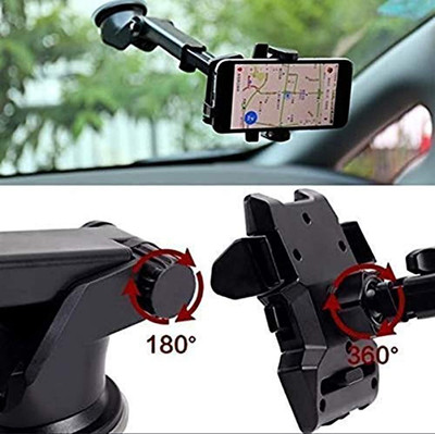 aavomaa Car Mobile Holder for Dashboard, Windshield, Anti-slip(Black)