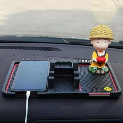 ALFONSIYAZ Car Mobile Holder for Dashboard(Black)