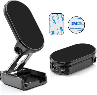 RHONNIUM Car Mobile Holder for Dashboard, Magnetic(Black)