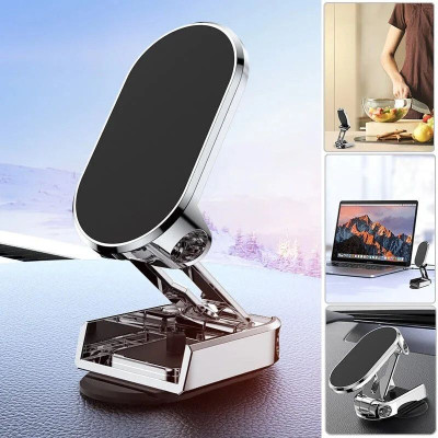 aavomaa Car Mobile Holder for Dashboard, Magnetic(Silver)
