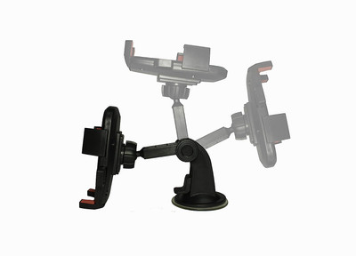 RHONNIUM Car Mobile Holder for Dashboard, Windshield, Anti-slip(Black)