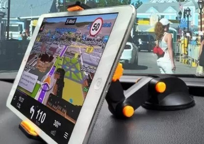 TECHGEAR Car Mobile Holder for Dashboard(Black, Orange)