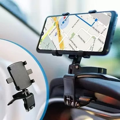 YOYOTRADERS Car Mobile Holder for Dashboard, Clip, Steering(Black)