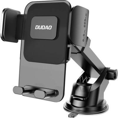 DUDAO Car Mobile Holder for Dashboard, Windshield, Anti-slip(Black)