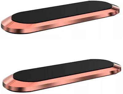 Teknoworth Car Mobile Holder for Dashboard, AC Vent, Magnetic, Steering, Windshield(Rose Gold)