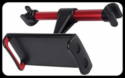 BITWEAVE Car Mobile Holder for Headrest(Black, Red)