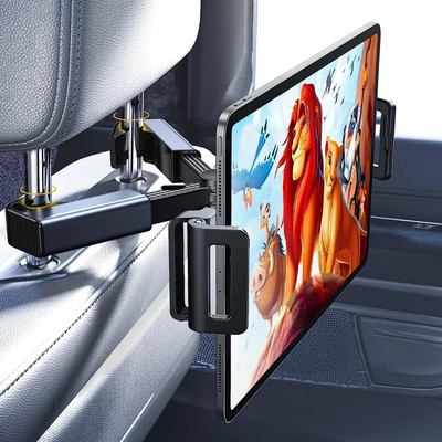 Hold up Car Mobile Holder for Headrest(Black)