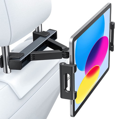 Kshavi Car Mobile Holder for Headrest(Black)