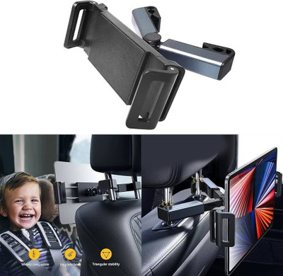 MODERNEHUB Car Mobile Holder for Headrest(Black)