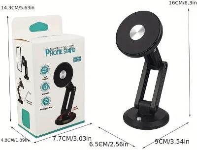TECHGEAR Car Mobile Holder for Magnetic, Anti-slip, Dashboard(Black)