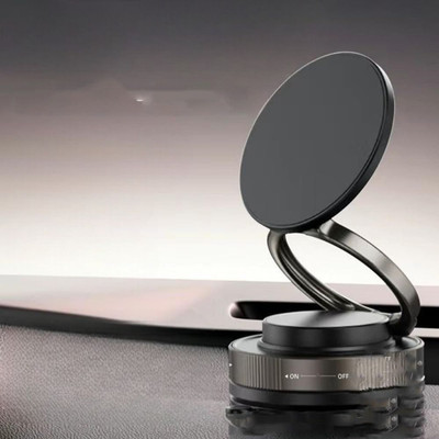 Rajcellpoint Car Mobile Holder for Magnetic, Dashboard, Anti-slip(Black)