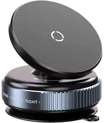 shukan enterprise Vacuum Suction Cup Car Phone Holder | Dashboard & Windshield | 360° Adjustable Mobile Holder