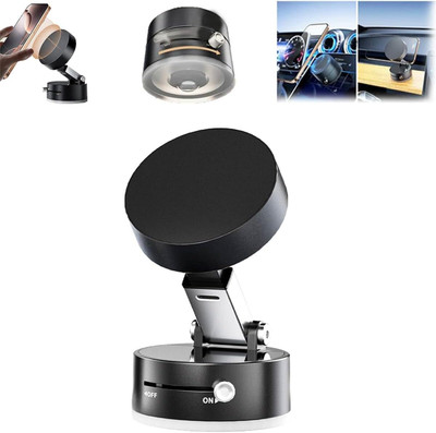 USPOT Car Mobile Holder for Magnetic, Dashboard, Windshield(Black)