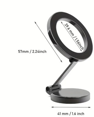 YOYOTRADERS Car Mobile Holder for Magnetic(Metal Black, Silver)