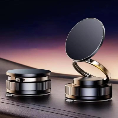 RHONNIUM Vacuum Magnetic Car Phone Holder - 360° Rotation Mobile Holder