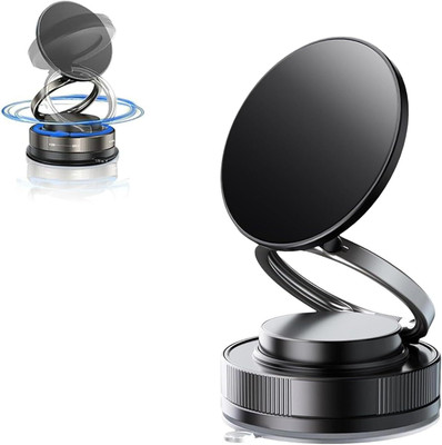 RHONNIUM Car Mobile Holder for Magnetic, Dashboard, Anti-slip(Black)