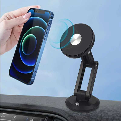 TECHGEAR Car Mobile Holder for Magnetic, Anti-slip, Dashboard(Black)