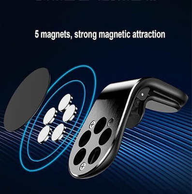 ZAXART Car Mobile Holder for Magnetic, Clip, Anti-slip, AC Vent(Black, Grey)